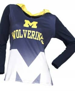 Michigan Wolverines Women's Navy Super Comfy Pullover Hoodie