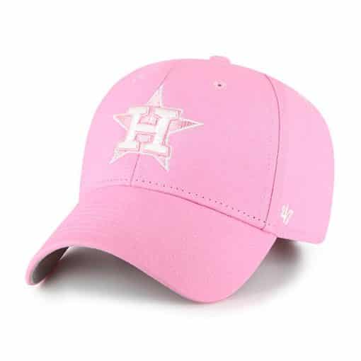 Houston Astros KIDS Girls 47 Brand Pink MVP Adjustable Hat