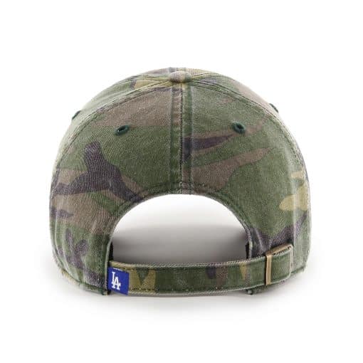 Los Angeles Dodgers 47 Brand Green Camo Clean Up Adjustable Hat - Image 2