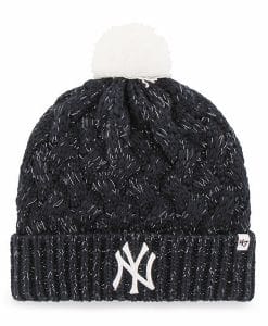 New York Yankees Women's 47 Brand Navy Fiona Cuff Knit Hat