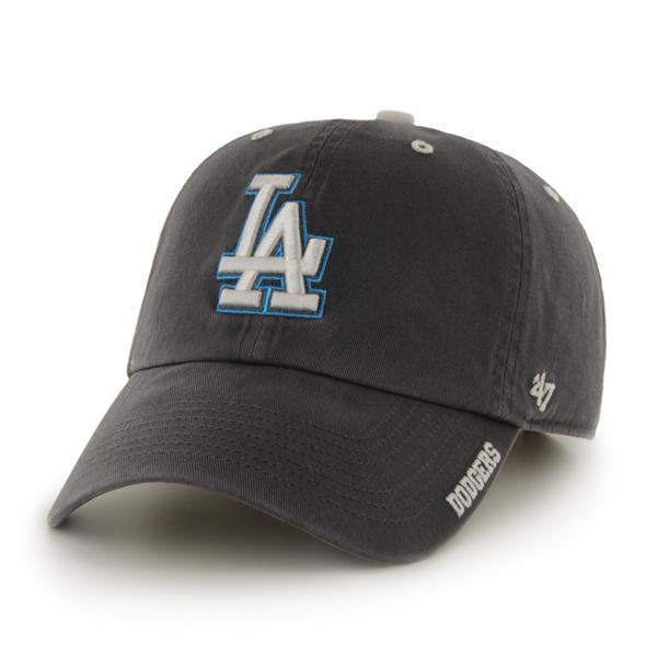 Los Angeles Dodgers 47 Brand Charcoal Ice Clean Up Adjustable Hat ...