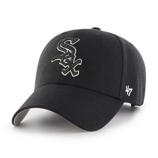 Chicago White Sox 47 Brand Black MVP Adjustable Hat