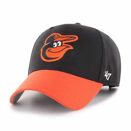 Baltimore Orioles 47 Brand Black Orange MVP Adjustable Hat