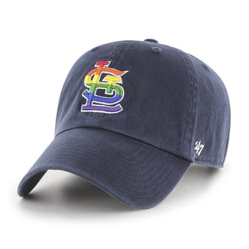 St. Louis Cardinals 47 Brand Navy Pride Clean Up Adjustable Hat