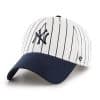 New York Yankees KIDS 47 Brand White Navy Pinstripe Adjustable Hat