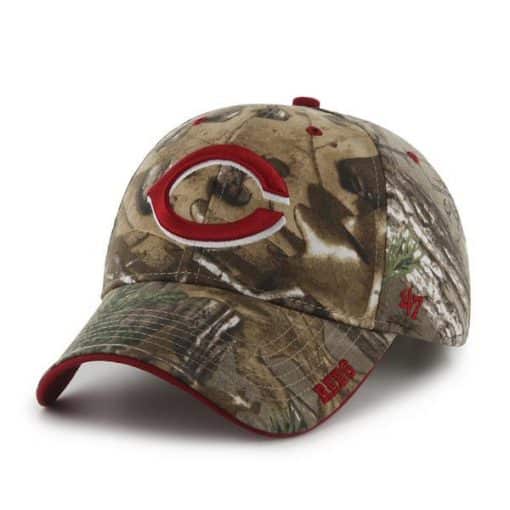 Cincinnati Reds 47 Brand Camo Realtree Frost Adjustable Hat