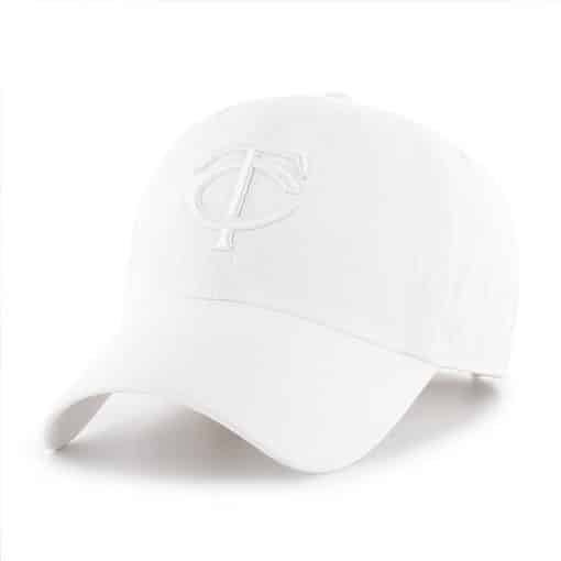 Minnesota Twins 47 Brand All White Clean Up Adjustable Hat