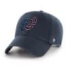 Washington Nationals Red White & Blue 47 Brand Navy Clean Up Adjustable Hat