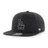 Los Angeles Dodgers 47 Brand Black Sure Shot Snapback Hat