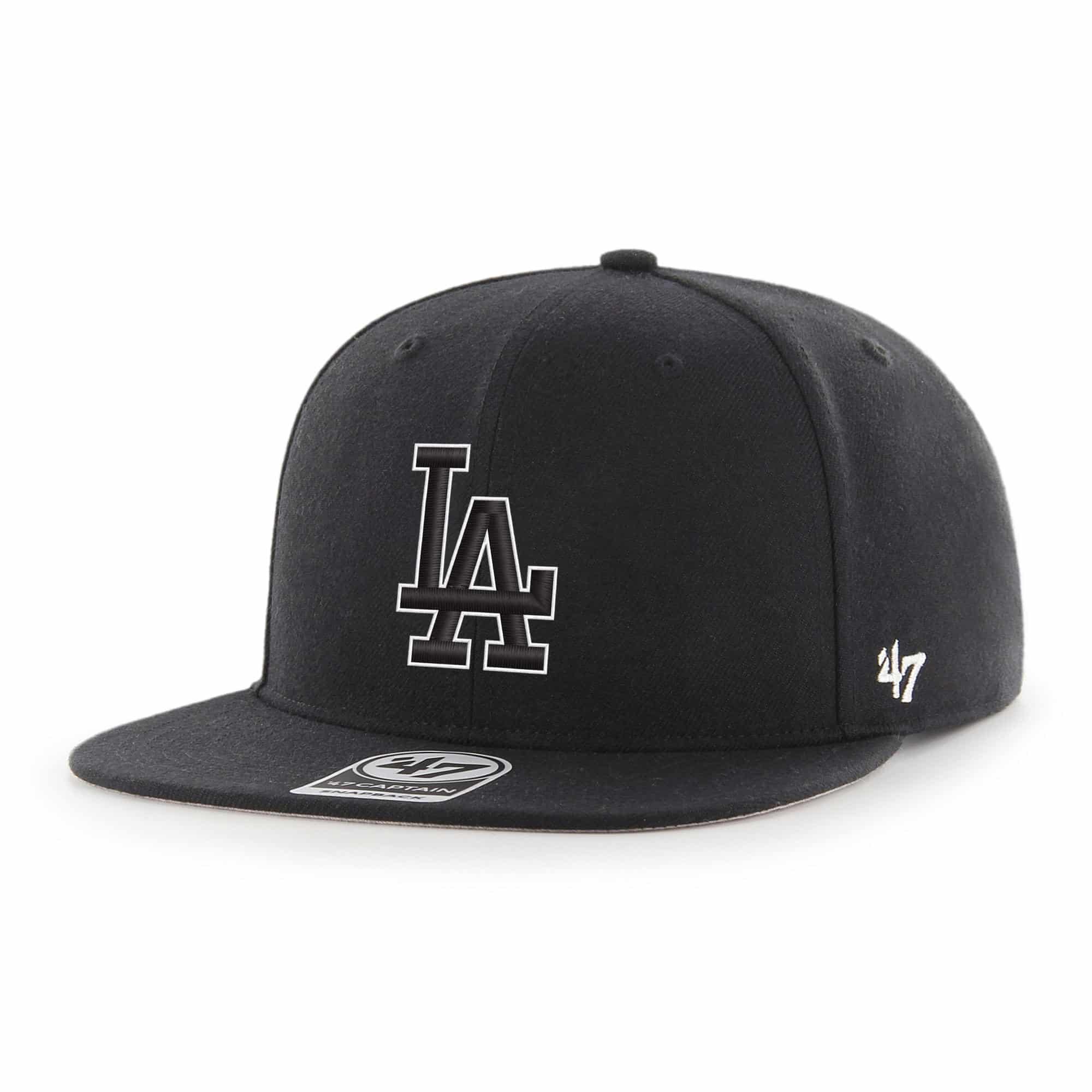 Los Angeles Dodgers 47 Brand Black Sure Shot Snapback Hat - Detroit ...