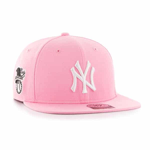 New York Yankees Sure Shot Pink Rose 47 Brand Adjustable Hat - Detroit ...