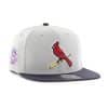 St. Louis Cardinals 47 Brand Gray Two Tone Sure Shot Snapback Hat