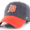 Detroit Tigers 47 Brand Prewett Vintage Navy Clean Up Adjustable Hat