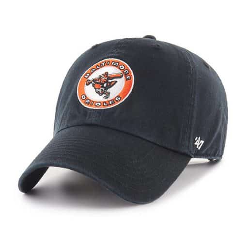 Baltimore Orioles 47 Brand Classic Black Clean Up Adjustable Hat