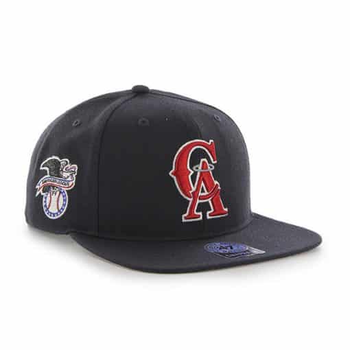 Los Angeles Angels Sure Shot Navy 47 Brand Adjustable Hat - Image 2