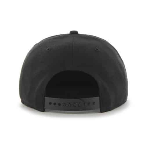 New York Mets 47 Brand Classic Black Sure Shot Snapback Hat - Image 2