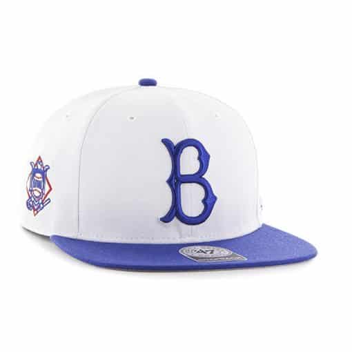 Los Angeles Brooklyn Dodgers 47 Brand White Blue Captain Adjustable Hat