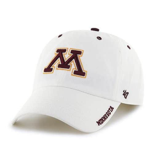 Minnesota Golden Gophers 47 Brand White Ice Clean Up Adjustable Hat