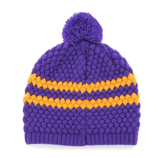 Louisiana State LSU Tigers Women's 47 Brand Purple Kendall Beanie Hat - Image 2