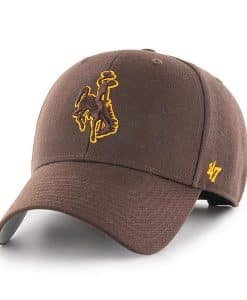 Wyoming Cowboys 47 Brand Brown MVP Adjustable Hat