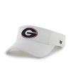 Georgia Bulldogs 47 Brand White VISOR Adjustable Hat