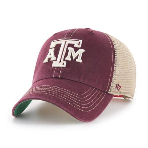 Texas A&M Aggies 47 Brand Dark Maroon Trawler Mesh Clean Up Adjustable Hat