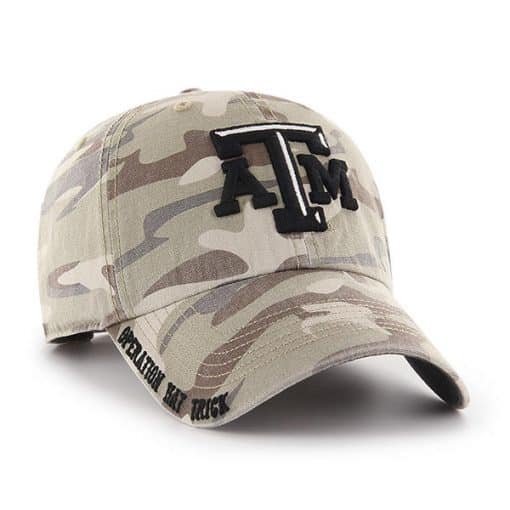 Texas A&M Aggies 47 Brand Camo Tarpoon Faded Adjustable Hat