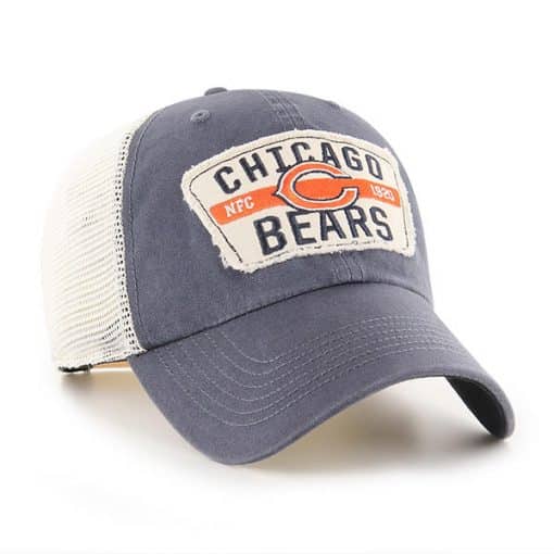 Chicago Bears 47 Brand Vintage Navy Crawford Clean Up Adjustable Hat