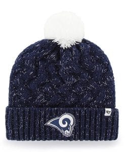 Los Angeles Rams Women's 47 Brand Navy Fiona Cuff Knit Hat