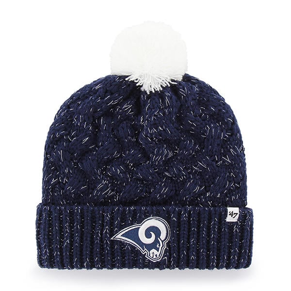 Los Angeles Rams Women's 47 Brand Navy Fiona Cuff Knit Hat - Detroit Game  Gear