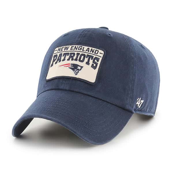 New England Patriots 47 Brand Fairmount Navy Clean Up Adjustable Hat ...