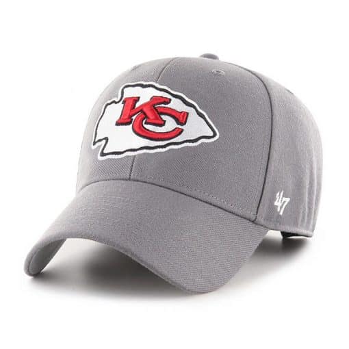 Kansas City Chiefs 47 Brand Dark Gray MVP Adjustable Hat
