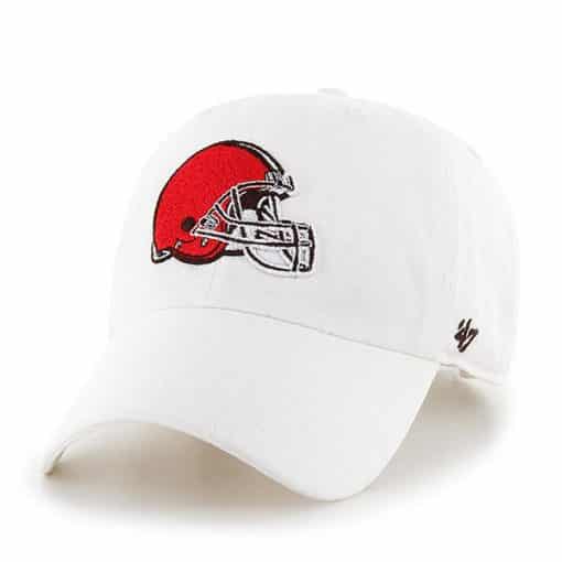 Cleveland Browns Clean Up White 47 Brand Adjustable Hat