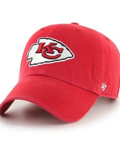 Kansas City Chiefs 47 Brand Red Clean Up Adjustable Hat