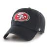 San Francisco 49ers 47 Brand Black Clean Up Adjustable Hat