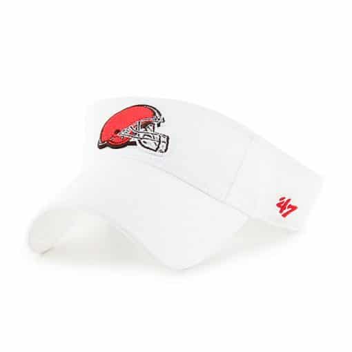 Cleveland Browns Clean Up White Visor 47 Brand Adjustable Hat