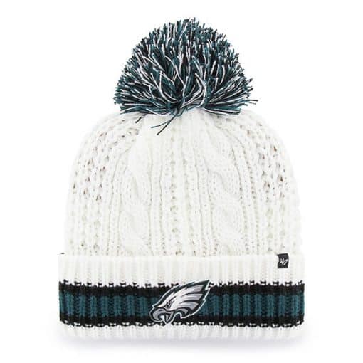 Philadelphia Eagles Women’s 47 Brand White Sorority Cuff Knit Hat