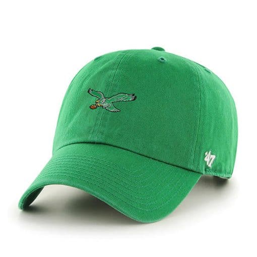 Philadelphia Eagles 47 Brand Green Baserunner Clean Up Adjustable Hat