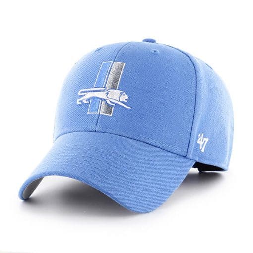 Detroit Lions 47 Brand Blue Vintage Legacy MVP Adjustable Hat
