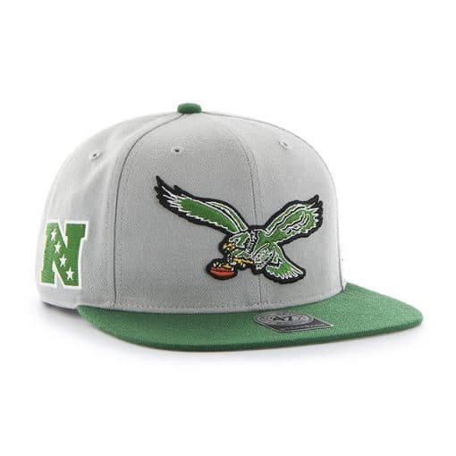 Philadelphia Eagles Super Shot Two Tone Captain Gray 47 Brand Adjustable Hat