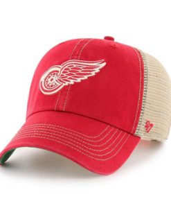 Detroit Red Wings 47 Brand Red Trawler Adjustable Hat