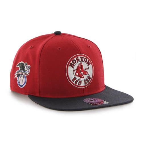 Boston Red Sox 47 Brand Red Sure Shot Two Tone Captain Adjustable Hat - Image 3