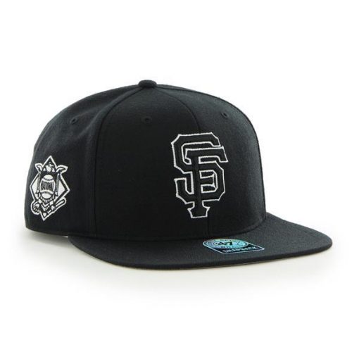San Francisco Giants Sure Shot Black 47 Brand Adjustable Hat - Image 3