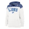 Detroit Lions Women's 47 Brand Fade Sandstone White Pullover Hoodie