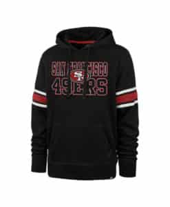 San Francisco 49ers Men's 47 Brand Black Varsity Pullover Hoodie