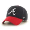Atlanta Braves YOUTH 47 Brand Navy Red Home MVP Adjustable Hat
