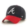 Atlanta Braves YOUTH 47 Brand Navy Red Home MVP Adjustable Hat