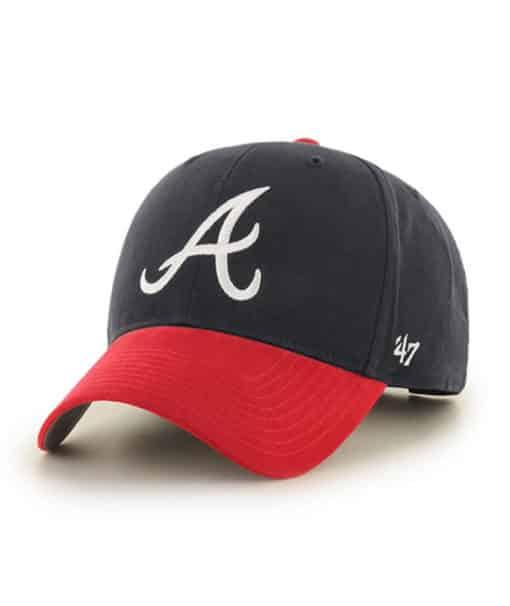 Atlanta Braves YOUTH 47 Brand Navy Red Home MVP Adjustable Hat
