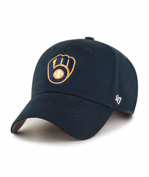 Milwaukee Brewers YOUTH 47 Brand Navy MVP Adjustable Hat