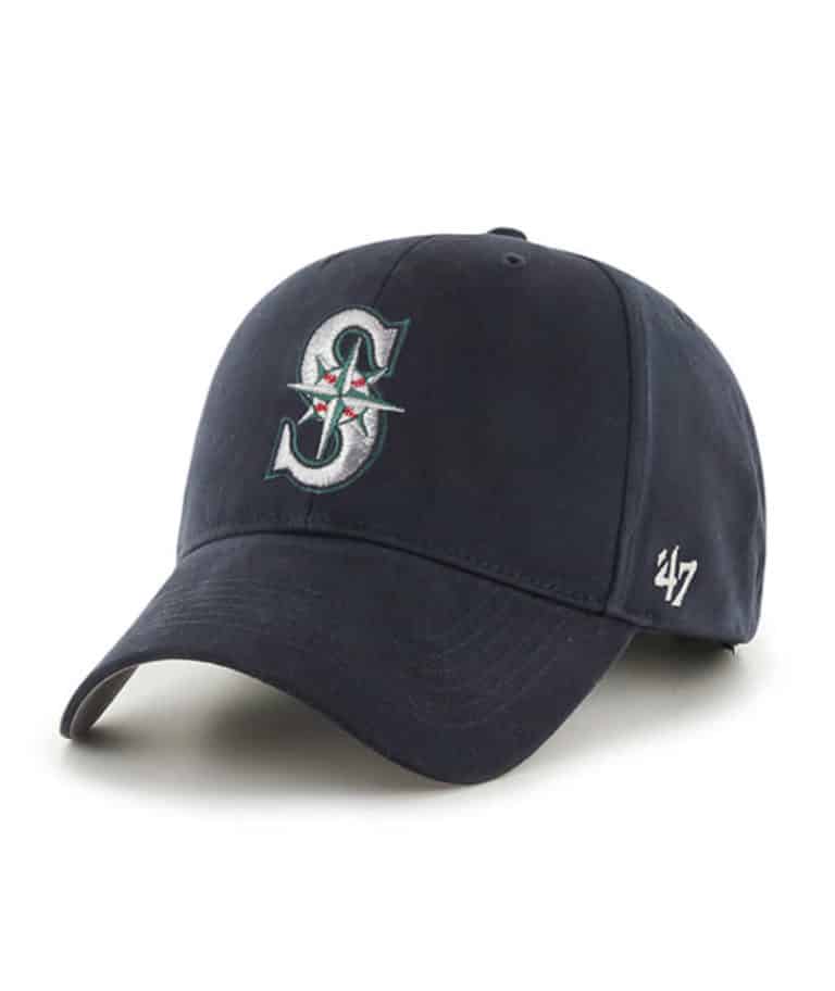 Seattle Mariners KIDS 47 Brand Navy MVP Adjustable Hat Detroit Game Gear